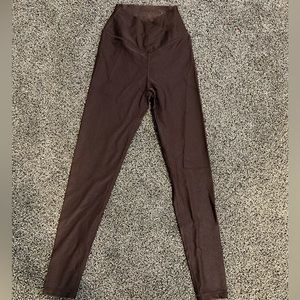 Full length brown, ribbed Aerie leggings